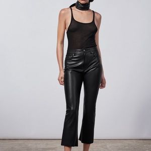 Zara Faux Leather the Dreed Trousers Pants